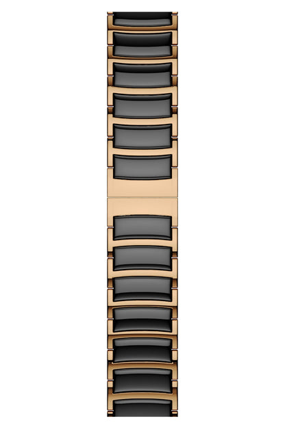 Apple Watch Uyumlu Çelik Seramik Luna Loop Kordon Kuvars