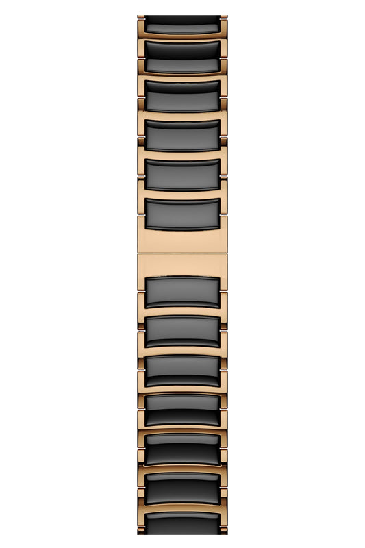 Apple Watch Uyumlu Çelik Seramik Luna Loop Kordon Kuvars