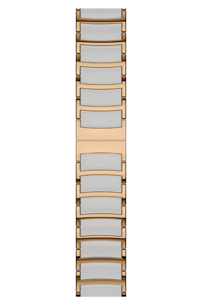 Apple Watch Uyumlu Çelik Seramik Luna Loop Kordon Sitrin