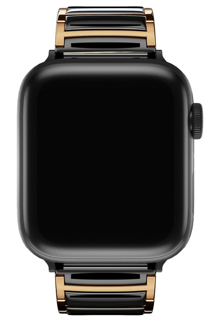 Apple Watch Uyumlu Çelik Seramik Luna Loop Kordon Kuvars