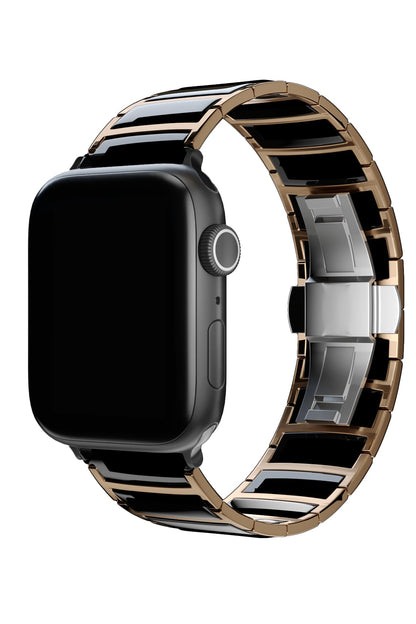 Apple Watch Uyumlu Çelik Seramik Luna Loop Kordon Kuvars