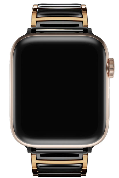 Apple Watch Uyumlu Çelik Seramik Luna Loop Kordon Kuvars