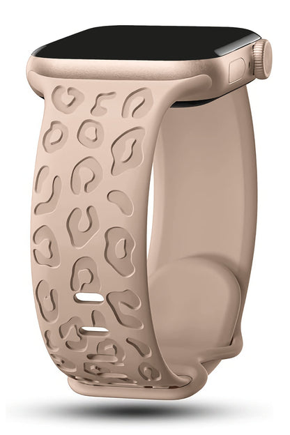 Apple Watch Uyumlu Leoline Silikon Spor Kordon Blush Sand