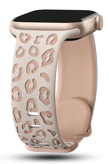 Apple Watch Uyumlu Leoline Silikon Spor Kordon Cocoa Snow