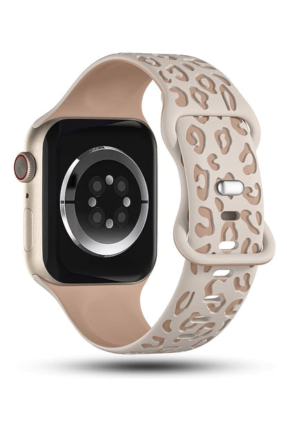 Apple Watch Uyumlu Leoline Silikon Spor Kordon Cocoa Snow