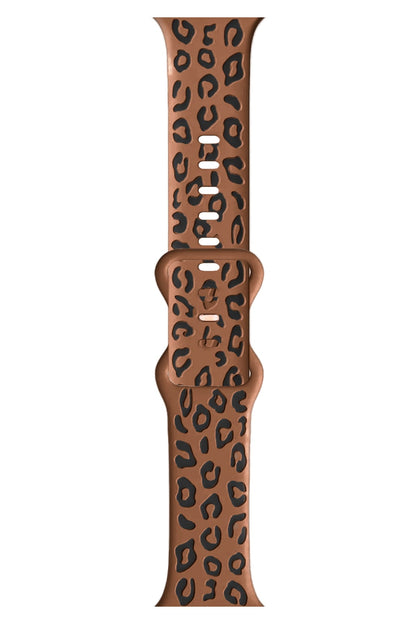 Apple Watch Uyumlu Leoline Silikon Spor Kordon Ebony Cocoa