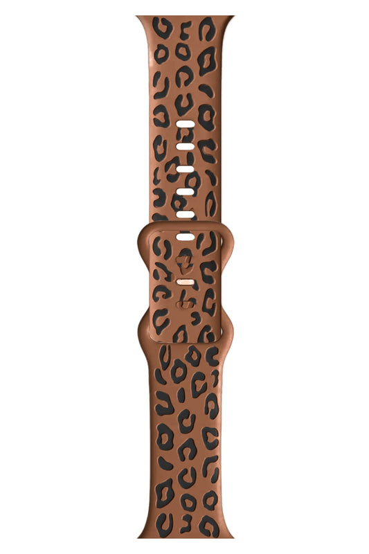 Apple Watch Uyumlu Leoline Silikon Spor Kordon Ebony Cocoa