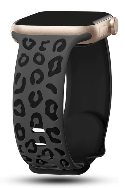 Apple Watch Uyumlu Leoline Silikon Spor Kordon Obsidian Glow