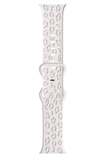 Apple Watch Uyumlu Leoline Silikon Spor Kordon Pearl Frost