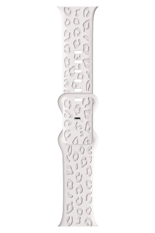 Apple Watch Uyumlu Leoline Silikon Spor Kordon Pearl Frost