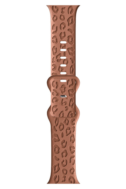 Apple Watch Uyumlu Leoline Silikon Spor Kordon Terracotta Glow