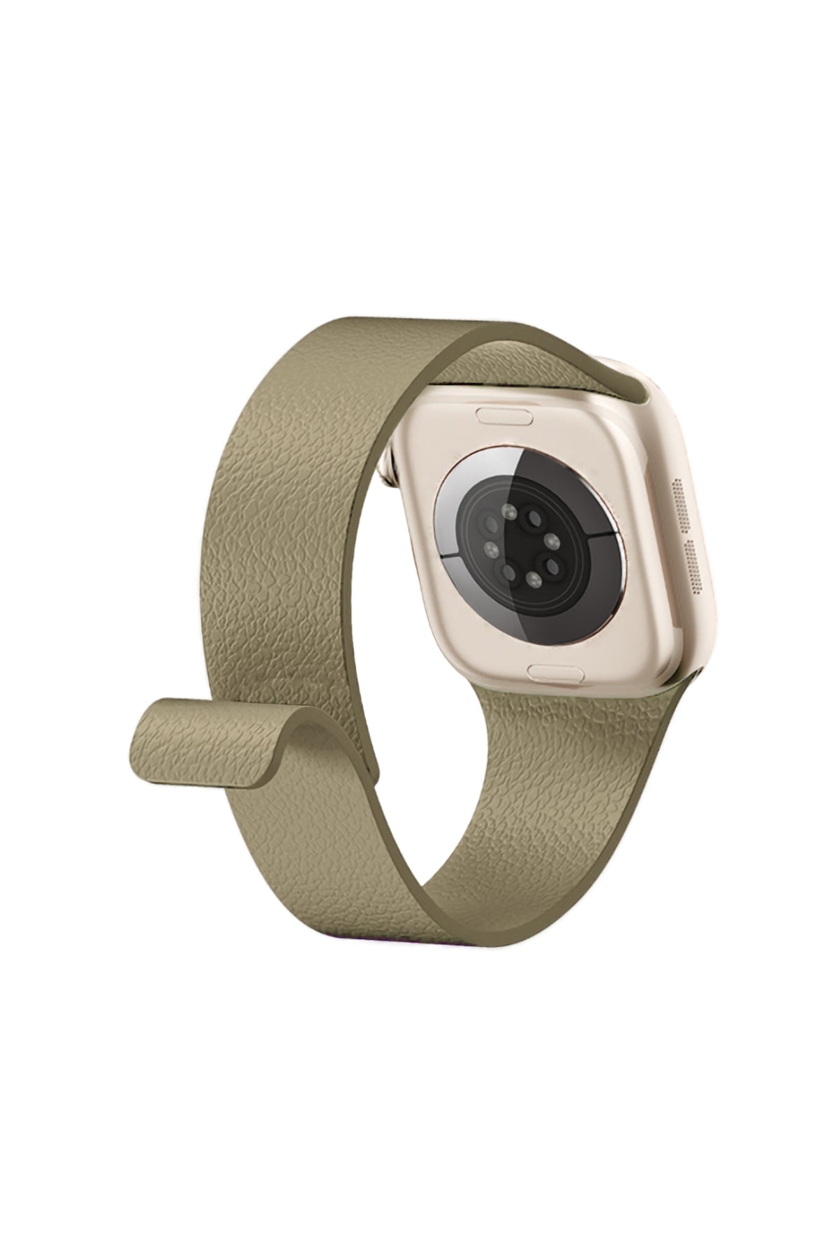 Apple Watch Uyumlu MagFlex Manyetik Silikon Kordon Latte