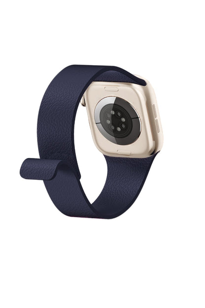 Apple Watch Uyumlu MagFlex Manyetik Silikon Kordon Midblue