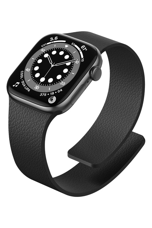 Apple Watch Uyumlu MagFlex Manyetik Silikon Kordon Nightfall