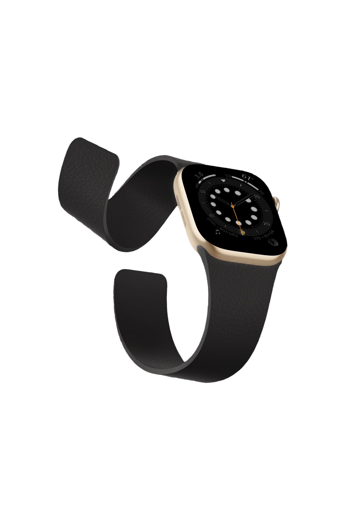 Apple Watch Uyumlu MagFlex Manyetik Silikon Kordon Nightfall