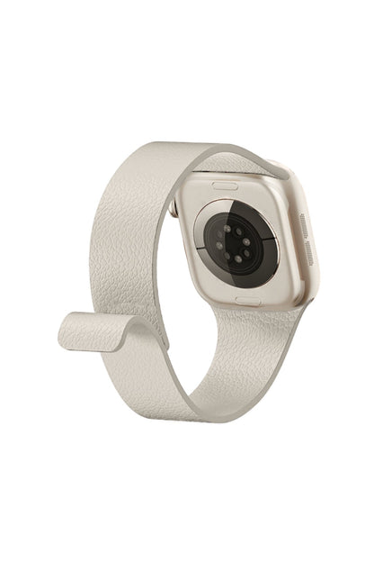 Apple Watch Uyumlu MagFlex Manyetik Silikon Kordon Starlight