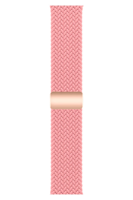 Apple Watch Uyumlu Manyetik Tokalı Örgü Loop Kordon Porcelain Rose