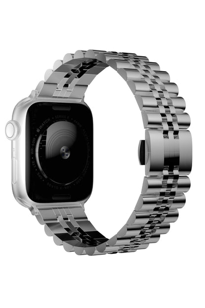 Apple Watch Uyumlu Olexi Çelik Loop Kordon Silver