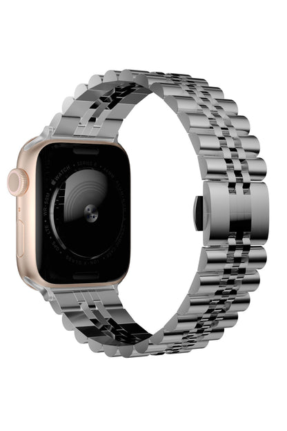 Apple Watch Uyumlu Olexi Çelik Loop Kordon Silver