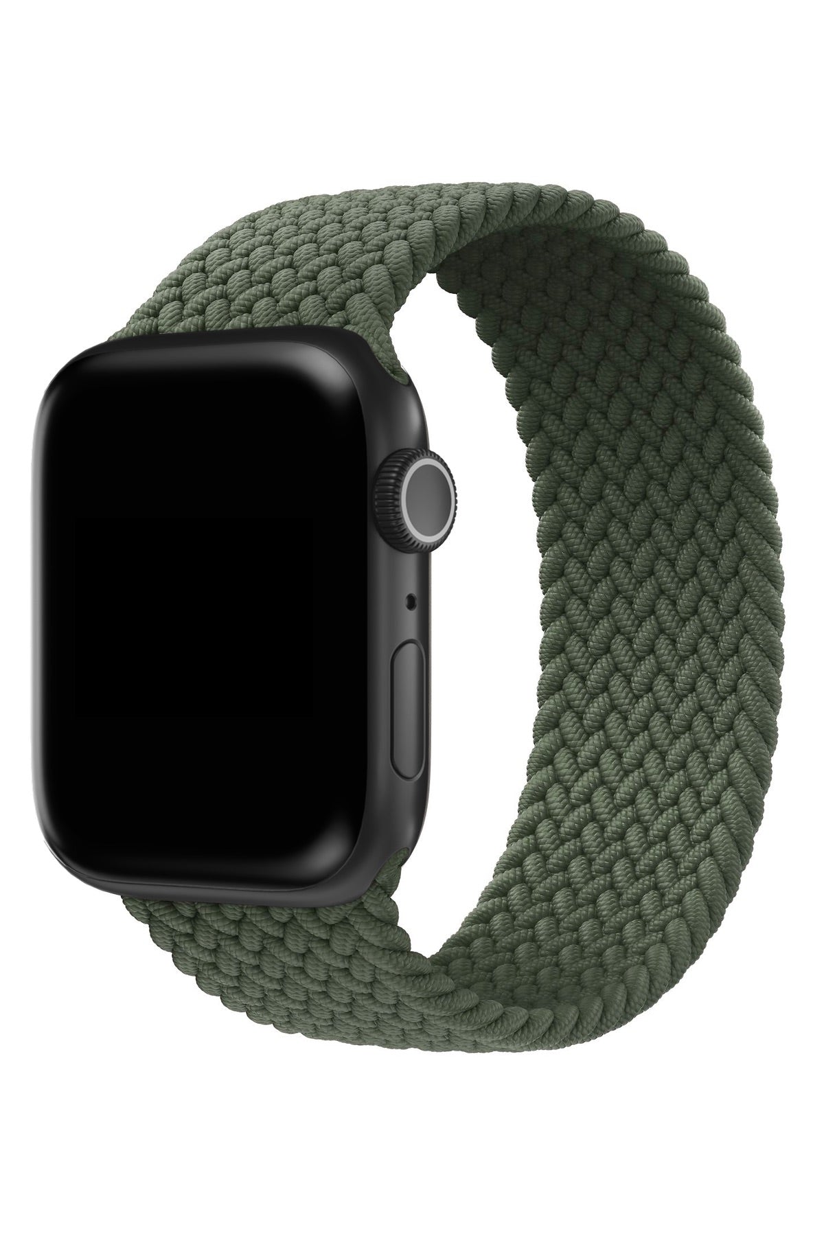 Apple Watch Uyumlu Örgü Loop Kordon Kamuflaj Yeşil