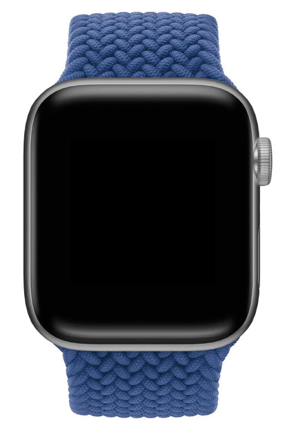 Apple Watch Uyumlu Örgü Loop Kordon Kobalt Mavi