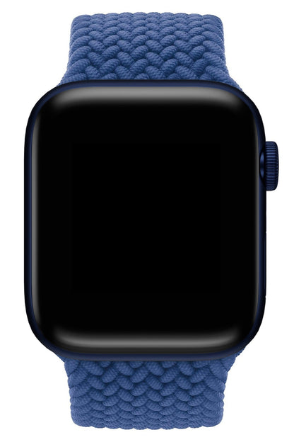 Apple Watch Uyumlu Örgü Loop Kordon Kobalt Mavi