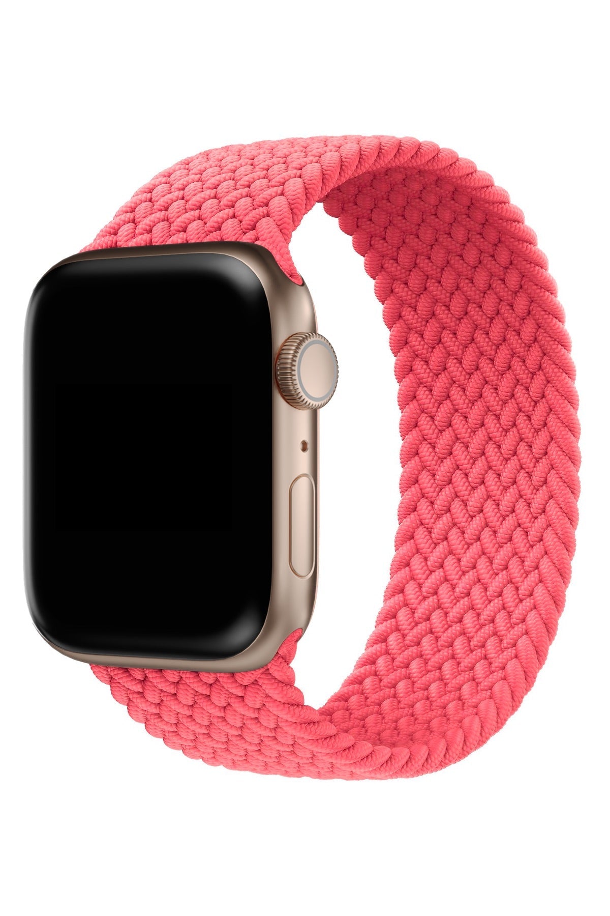 Apple Watch Uyumlu Örgü Loop Kordon Mercan Pembe