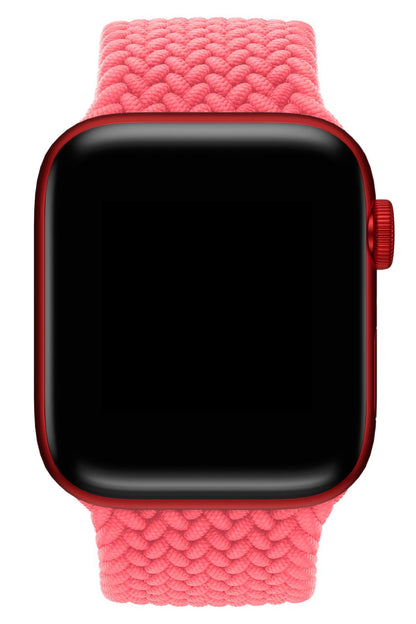 Apple Watch Uyumlu Örgü Loop Kordon Mercan Pembe