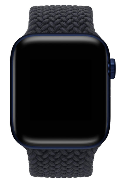Apple Watch Uyumlu Örgü Loop Kordon Siyah