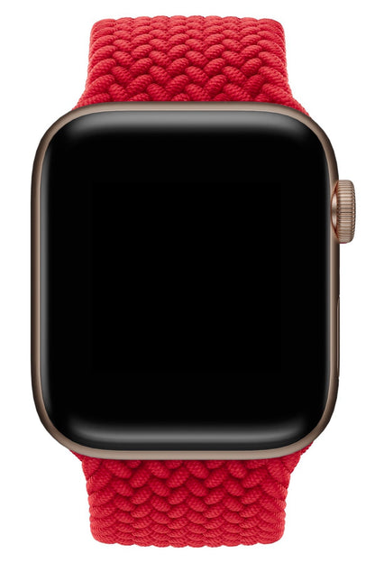 Apple Watch Uyumlu Örgü Loop Kordon Venedik Kırmızı