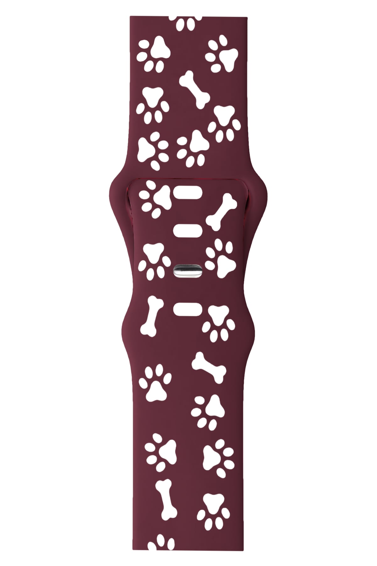 Apple Watch Uyumlu PatiMood Silikon Kordon BerryBark