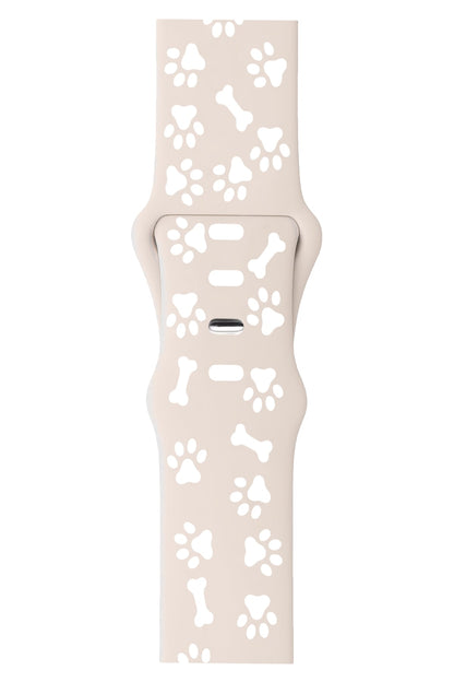Apple Watch Uyumlu PatiMood Silikon Kordon Creamtail