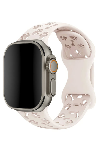 Apple Watch Uyumlu PatiMood Silikon Kordon Creamtail