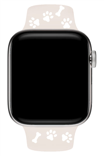 Apple Watch Uyumlu PatiMood Silikon Kordon Creamtail