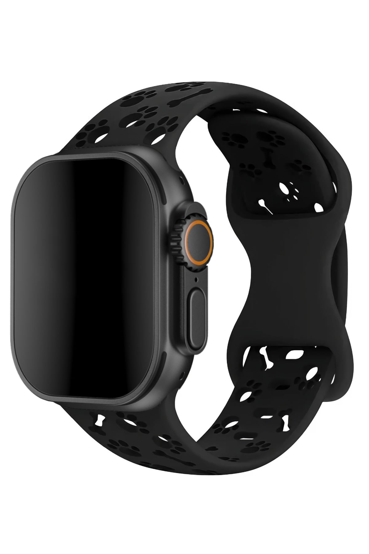 Apple Watch Uyumlu PatiMood Silikon Kordon Darkhound