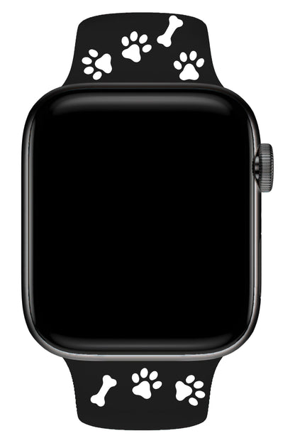 Apple Watch Uyumlu PatiMood Silikon Kordon Darkhound