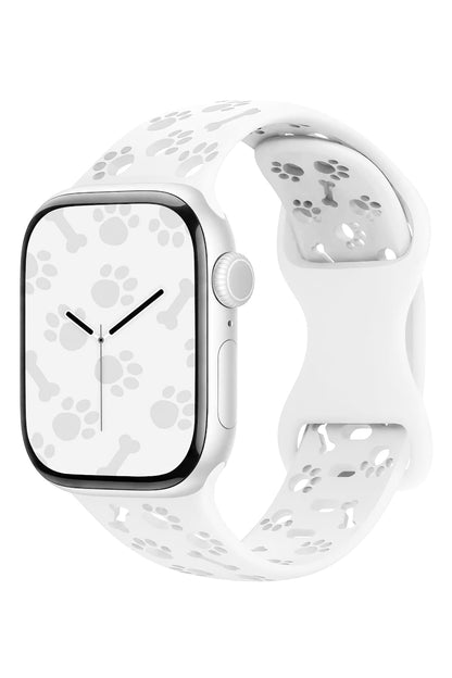 Apple Watch Uyumlu PatiMood Silikon Kordon Snowloop