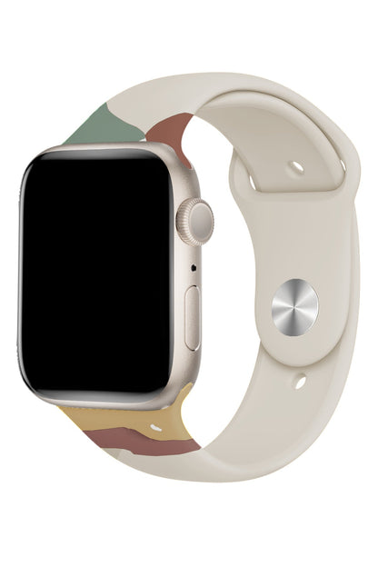 Apple Watch Uyumlu Silikon Powder Loop Kordon Dark Rajah