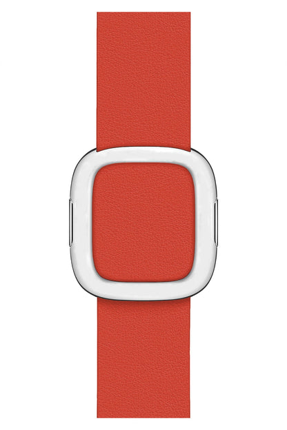 Apple Watch Uyumlu Radius Deri Loop Kordon Coral