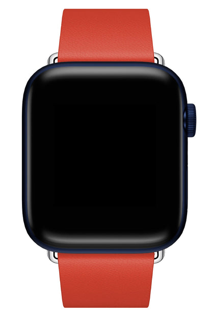 Apple Watch Uyumlu Radius Deri Loop Kordon Coral