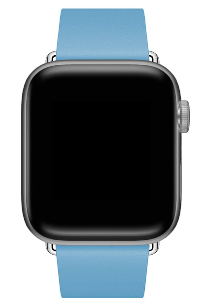 Apple Watch Uyumlu Radius Deri Loop Kordon Cyan