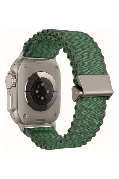 Apple Watch Uyumlu Round Pipe Kordon Emerald Mist