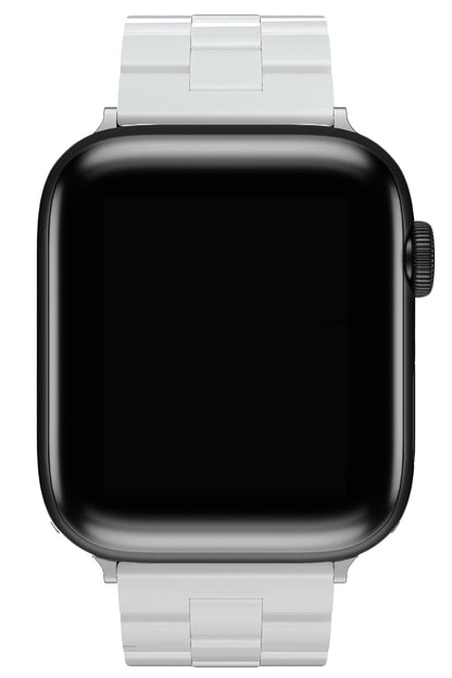Apple Watch Uyumlu Üç Bakla Seramik Loop Kordon Beyaz