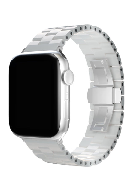 Apple Watch Uyumlu Üç Bakla Seramik Loop Kordon Beyaz