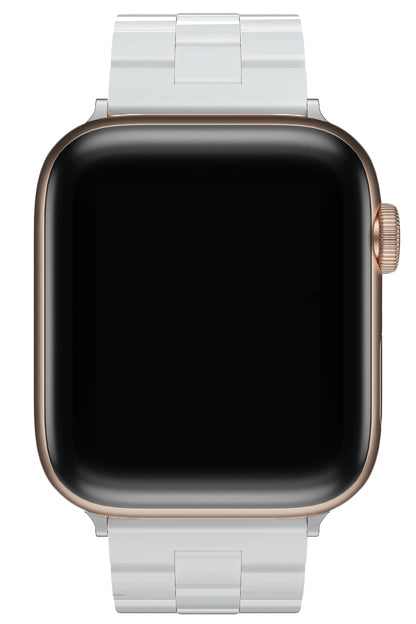 Apple Watch Uyumlu Üç Bakla Seramik Loop Kordon Beyaz
