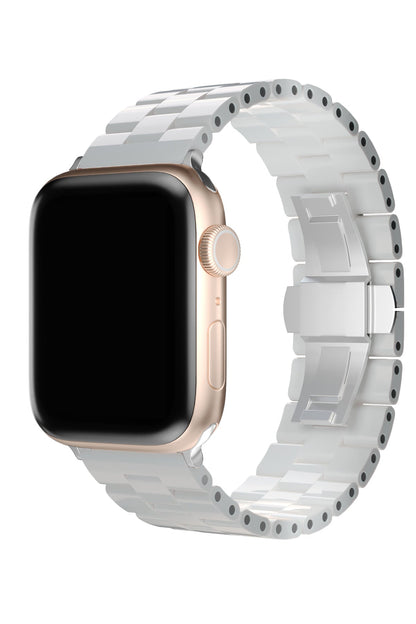 Apple Watch Uyumlu Üç Bakla Seramik Loop Kordon Beyaz