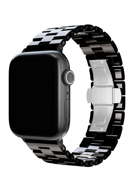 Apple Watch Uyumlu Üç Bakla Seramik Loop Kordon Siyah
