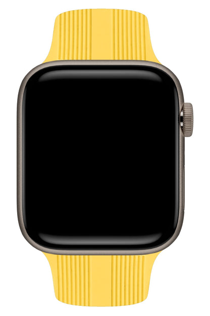 Apple Watch Uyumlu Silikon Line Loop Kordon Mellow