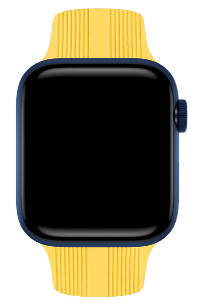 Apple Watch Uyumlu Silikon Line Loop Kordon Mellow