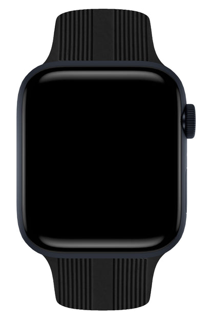 Apple Watch Uyumlu Silikon Line Loop Kordon Raven